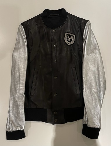 Giacca pelle balmain - pelle, nera