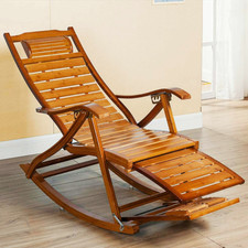 Sedia a dondolo XXL sedia a dondolo sedia da giardino sedia relax sedia a sdraio naturale