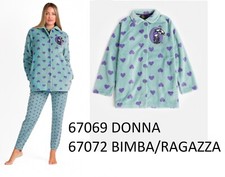 GIACCA DA CAMERA GIOVANILE PILE CORAL INVERNALE MAMMA FIGLIA CON BOTTONI SANTORO