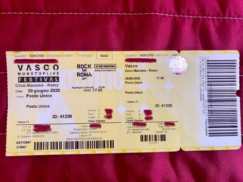 Biglietto vasco rossi - biglietto,