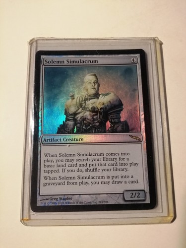 Mtg foil solemn - solemn, simulacrum