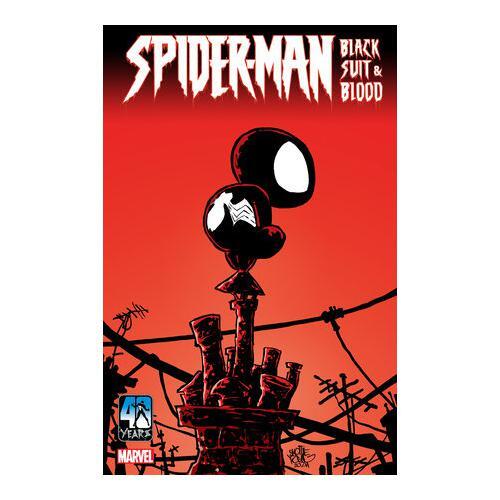 Spider man black suit blood - black, &