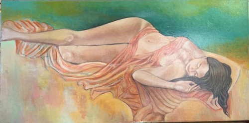 Dipinto venere dormiente - venere,
