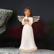 Cherubino Scultura Soggiorno Che Tiene in Mano un Piccione Statua Angelo