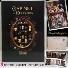 8 CARTOLINE TECHE ESPOSITIVE MACABRE BACHECHE ORRORE COLLEZIONE TESCHI curiosità