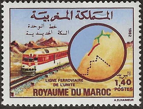 Marocco linea ferroviaria - marocco,