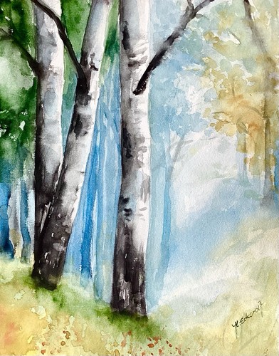 Acquerello paesaggio originale - acquerello,