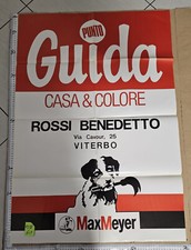 MANIFESTO MAX MAYER PUNTO GUIDA CASA E COLORE PITTURA 