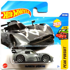 Hot Wheels McMurtry Speirling grigio ardesia metallizzato 2025 Peak Pursuit 7/10 IMBALLO ORIGINALE