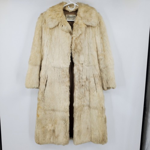 Cappotto lungo pelliccia panna