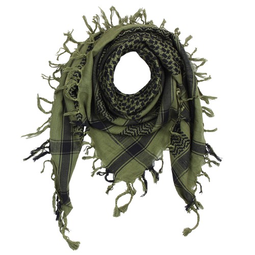 Kefiah verde oliva nera - kefiah,