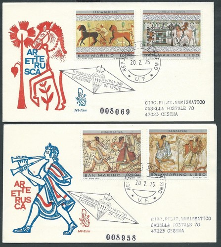 1975 san marino fdc - marino,