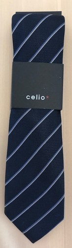 Cravatta celio colore navy - cravatta,