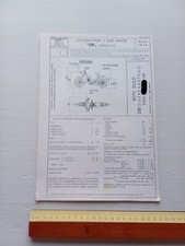 Moto Guzzi Dingo 50 3V 1974 scheda omologazione DGM Facsimile originale