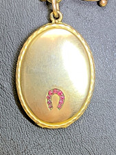 ANTICA COLLANA piena d'oro 19c
