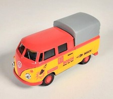 Welly 43603 VW T1 Double Cabin Pick Up, Bosch, motore di ritiro, circa 11,4 cm NO scatola
