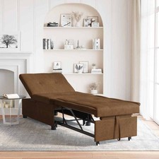 Divano letto Marrone 194 x 67