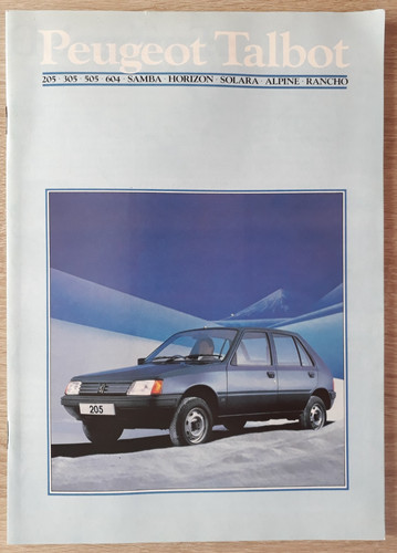Peugeot talbot range brochure - range,