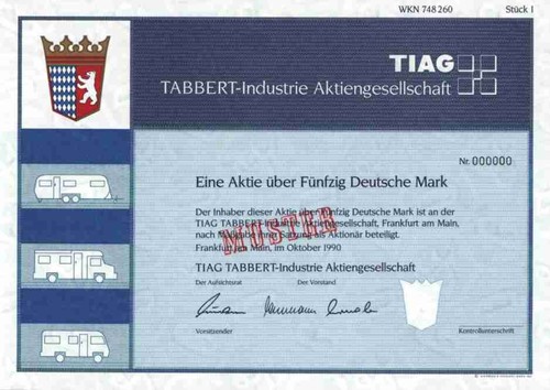Tabbert industrie tiag 1990 - industrie,