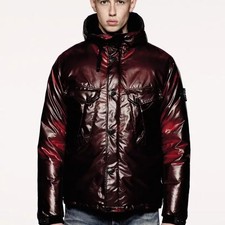 Stone island white - white, badge