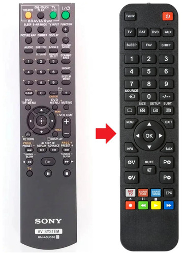 Telecomando adatto per sony - per,