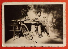 PHOT FOTO EPOCA UOMO CON BICI DA CORSA 1930 C.  ( F 18 )