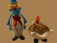 Set 2 pagliacci in vetro di