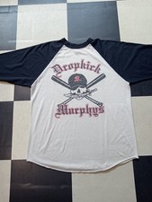 T Shirt vintage Dropkick Murphys Baseball Style Punk No Glove No Love 