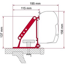 Fiamma Kit Staffa Adattatore