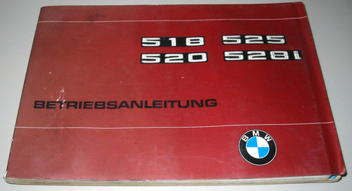 Betriebsanleitung bmw 5er e12 - betriebsanleitung,