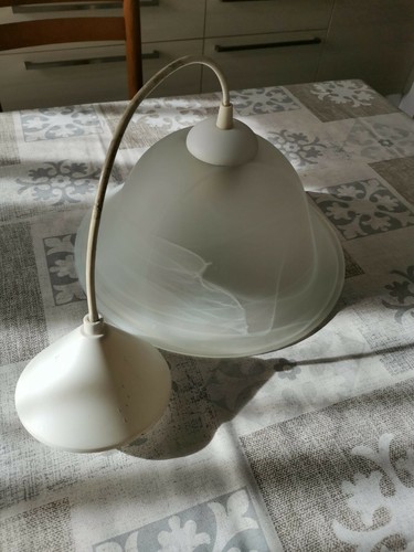 Lampadario campana vetro