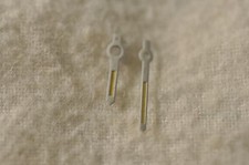 Coppia di lancette omega Bianche