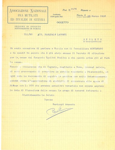 1936 norcia associazione - 1936, (pg)