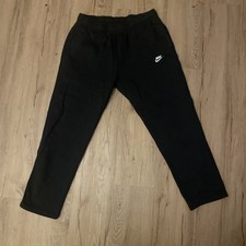 Felpa Nike nera orlo aperto