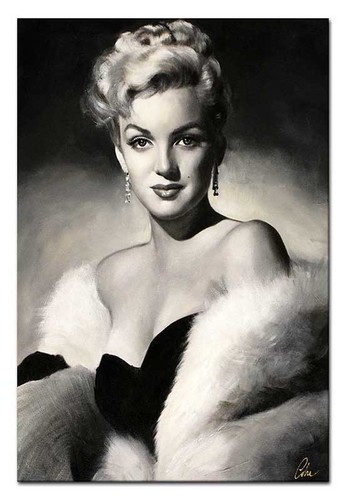 Marylin monroe 90x60cm olio - marylin, monroe-90x60cm-olio