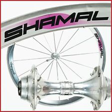 CAMPAGNOLO SHAMAL TUBOLARE VINTAGE RUOTA ANTERIORE 16H FORI VECCHIO DISCO ALTO PROFILO