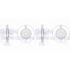 Delphi dischi freno - 2x,