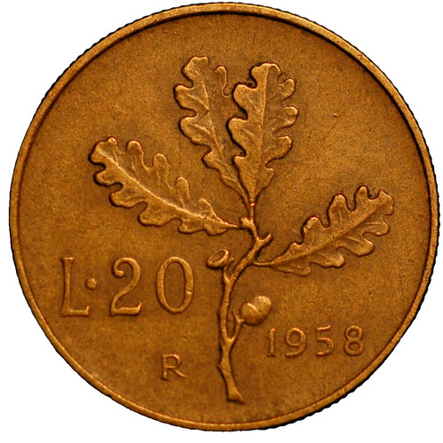 Italy lire 1958 97 - italy, 20