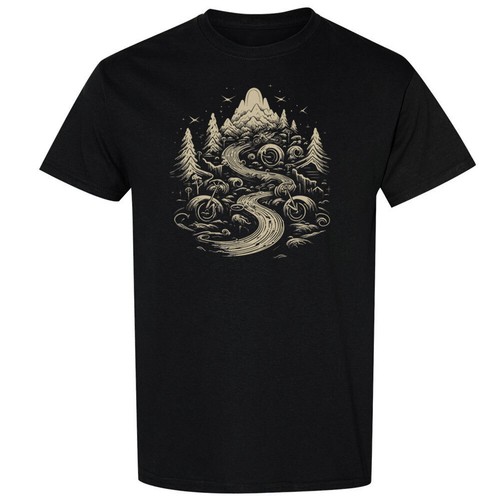 Shirt grafica mountain trail - t-shirt,