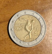 moneta DUE euro Euro 2004 Atene  