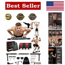 Scheda Push Up Efficiente con Accessori: Attrezzatura Completa per Allenamento Portatile