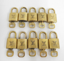 Autentico lucchetto e chiave Louis Vuitton oro 10 set #47085