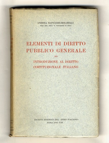 Elementi diritto pubblico - diritto,