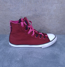 Converse Women's Sports Shoes Fabric Closure With Laces Sz 36 Bordeaux