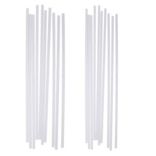 10 tubi quadrati in plastica