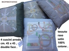 BORBONESE SET 4 CUSCINI ARREDO