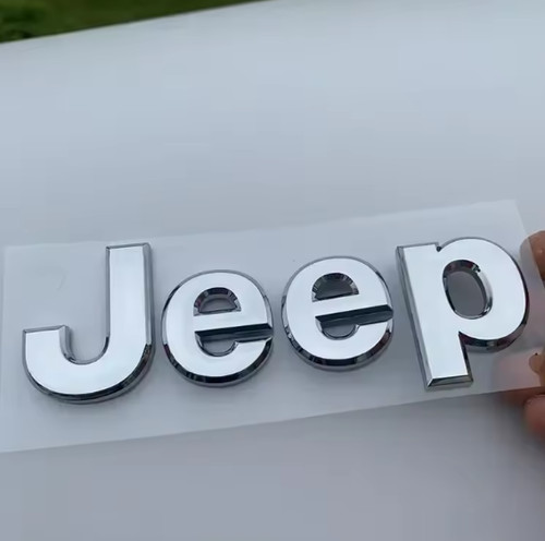Logo emblema jeep - jeep, argento