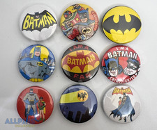 set di 9 SPILLE PINS 32mm🦇BATMAN🦸🏻‍♂️ da collezione