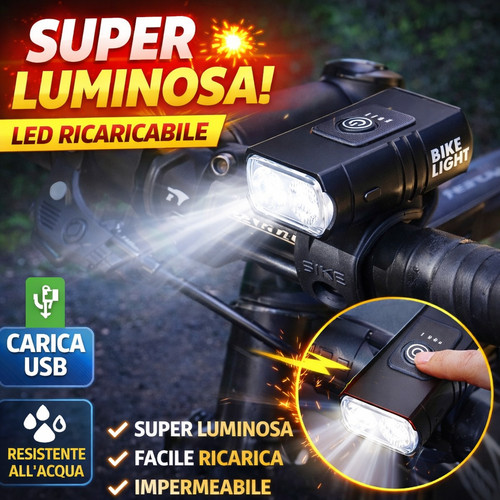 Luce anteriore per bici led - luce,