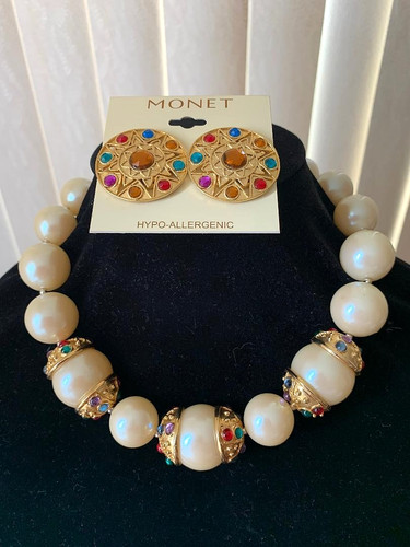 Orecchini monet vintage - monet, e